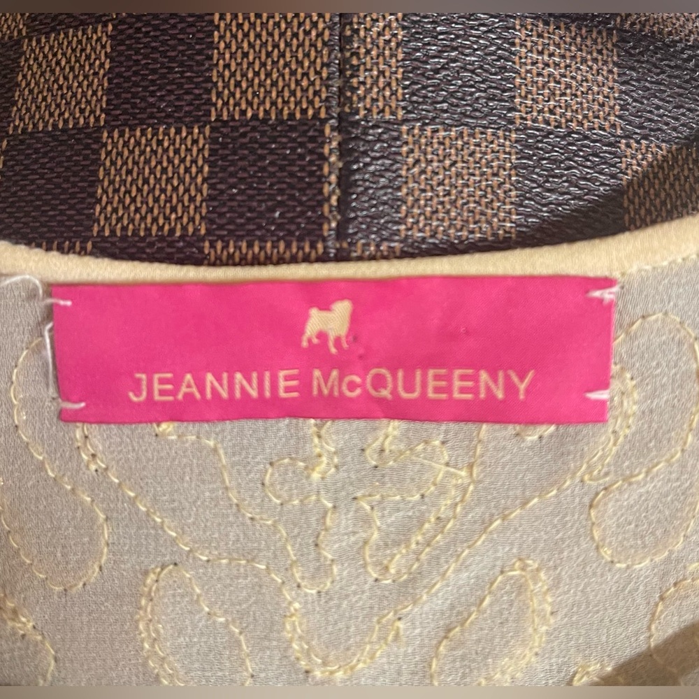 Jeannie McQueeny beige cover up - Picture 3 of 3